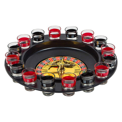 Casino Style Roulette Drinking Game Set