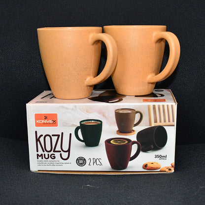 Konvex Premium Coffee and Tea Mugs (2 Pc / 350ML)