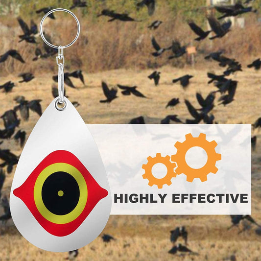 Away Bird Eye Decoy to Bird Scare Device With Hanging Outdoors Reflective Scarer