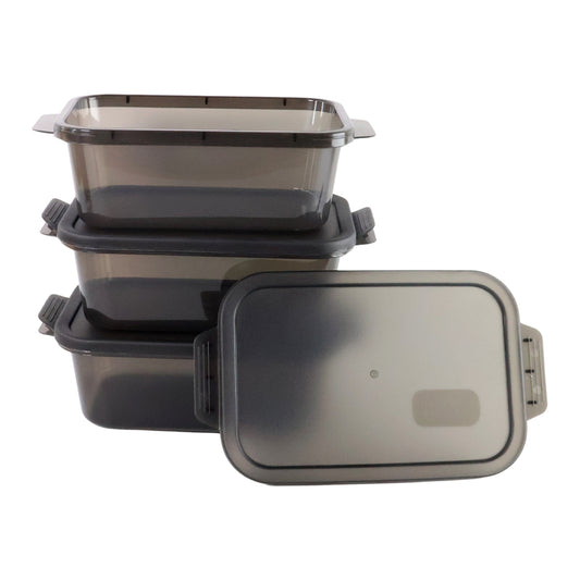 Rectangular Food Storage Containers - (3 Pc  Set)