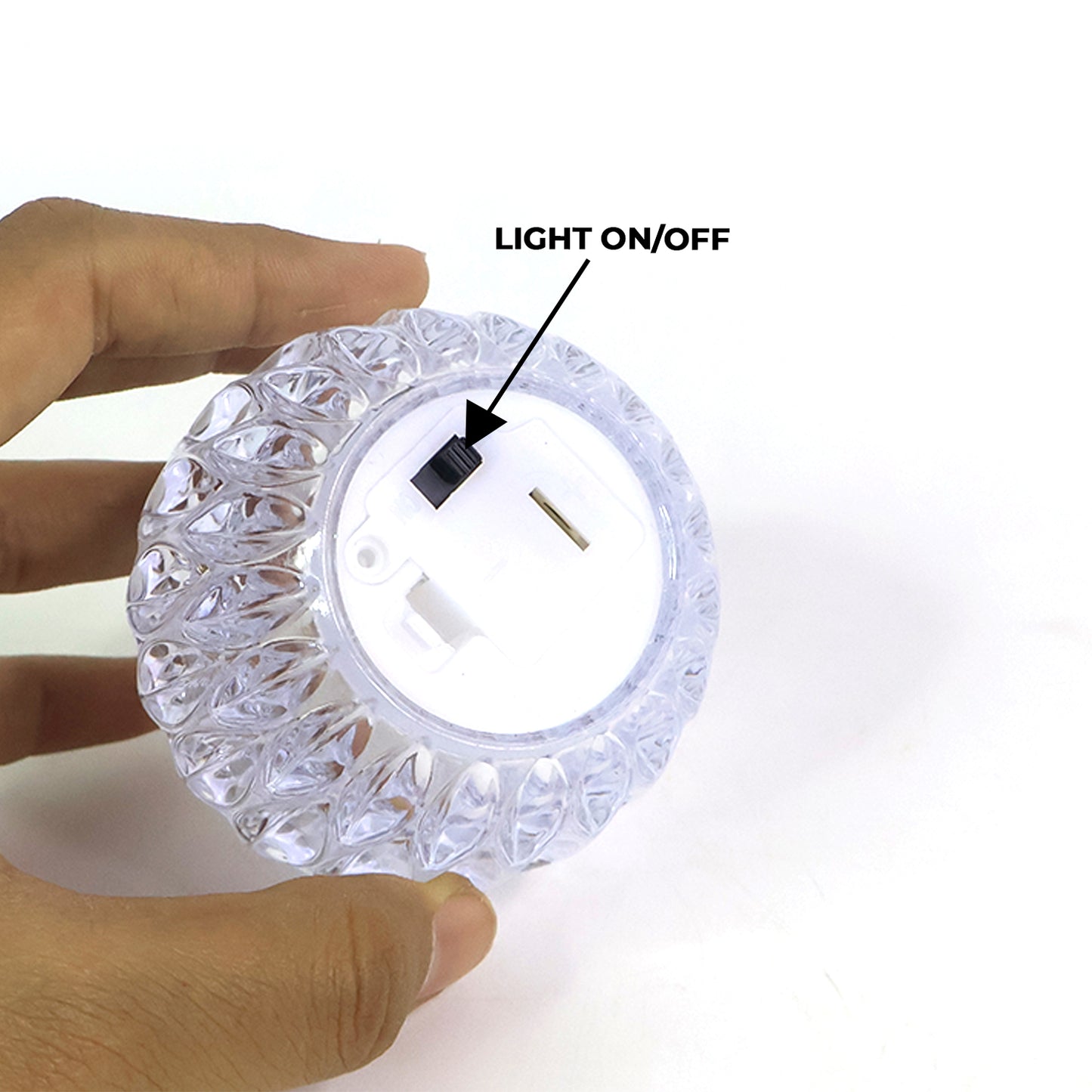 Crystal Design Led Tealight Candles (6 Pc  Set)