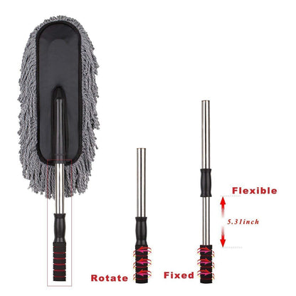 Car Duster Long Retractable soft non-slip handle Multipurpose Microfiber Wash Brush Vehicle Interior And Exterior Cleaning Kit With For Car
